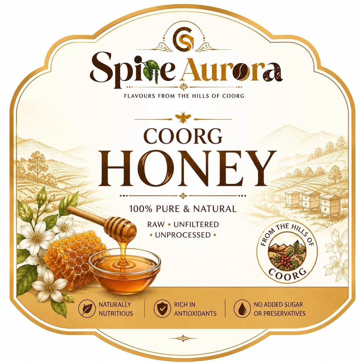 Coorg Honey — Spice Aurora pack