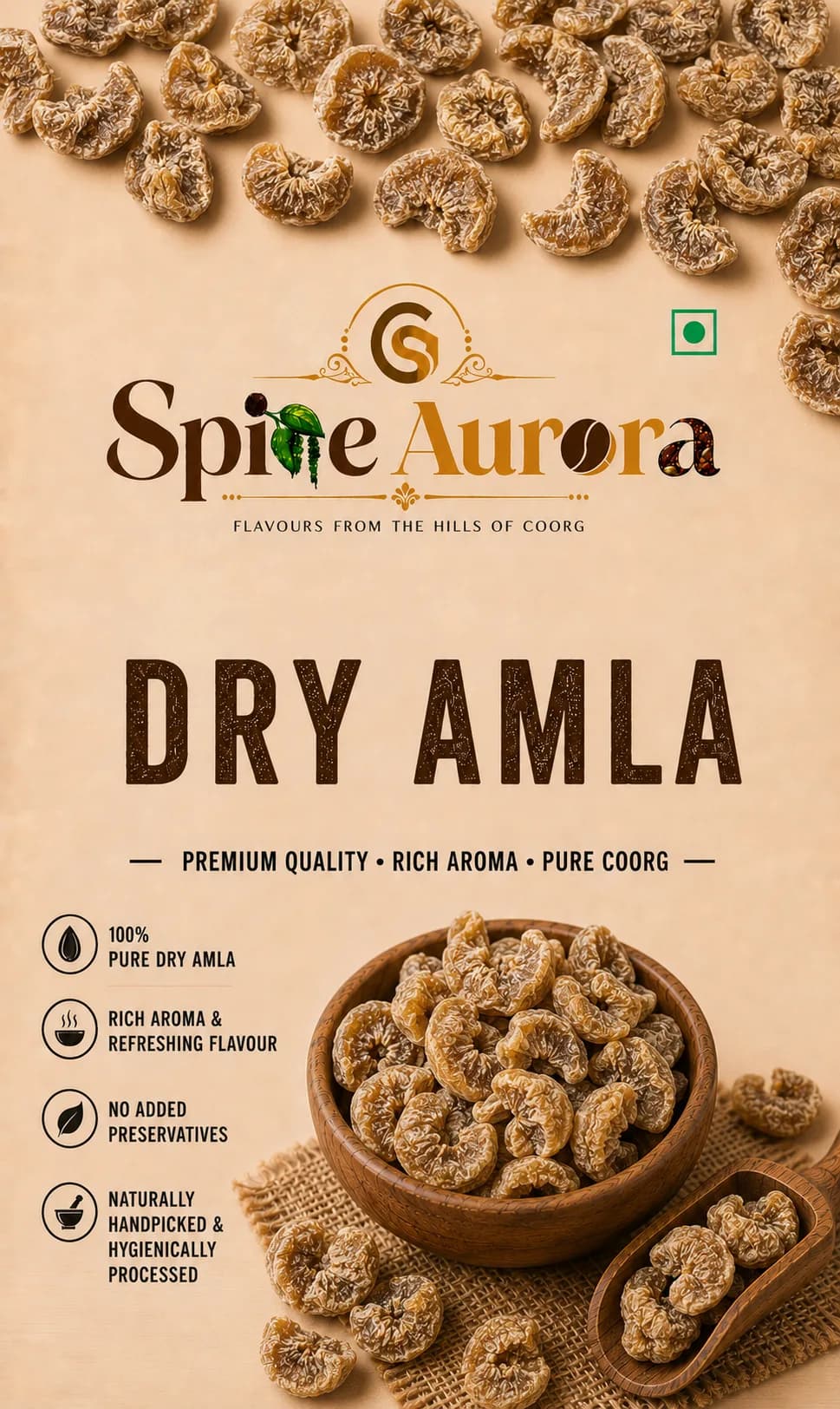 Dry Amla — Spice Aurora pack