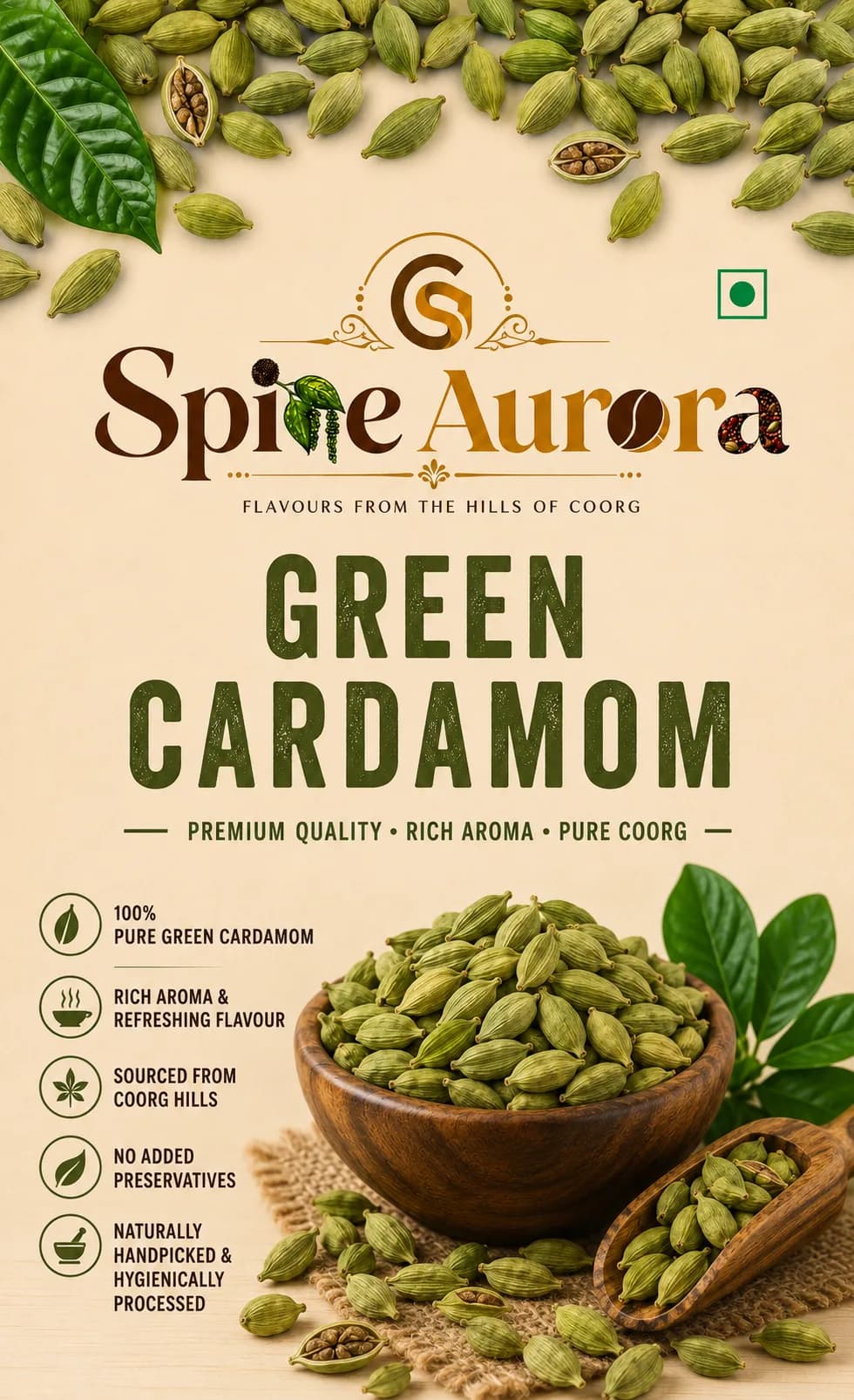 Green Cardamom — Spice Aurora pack