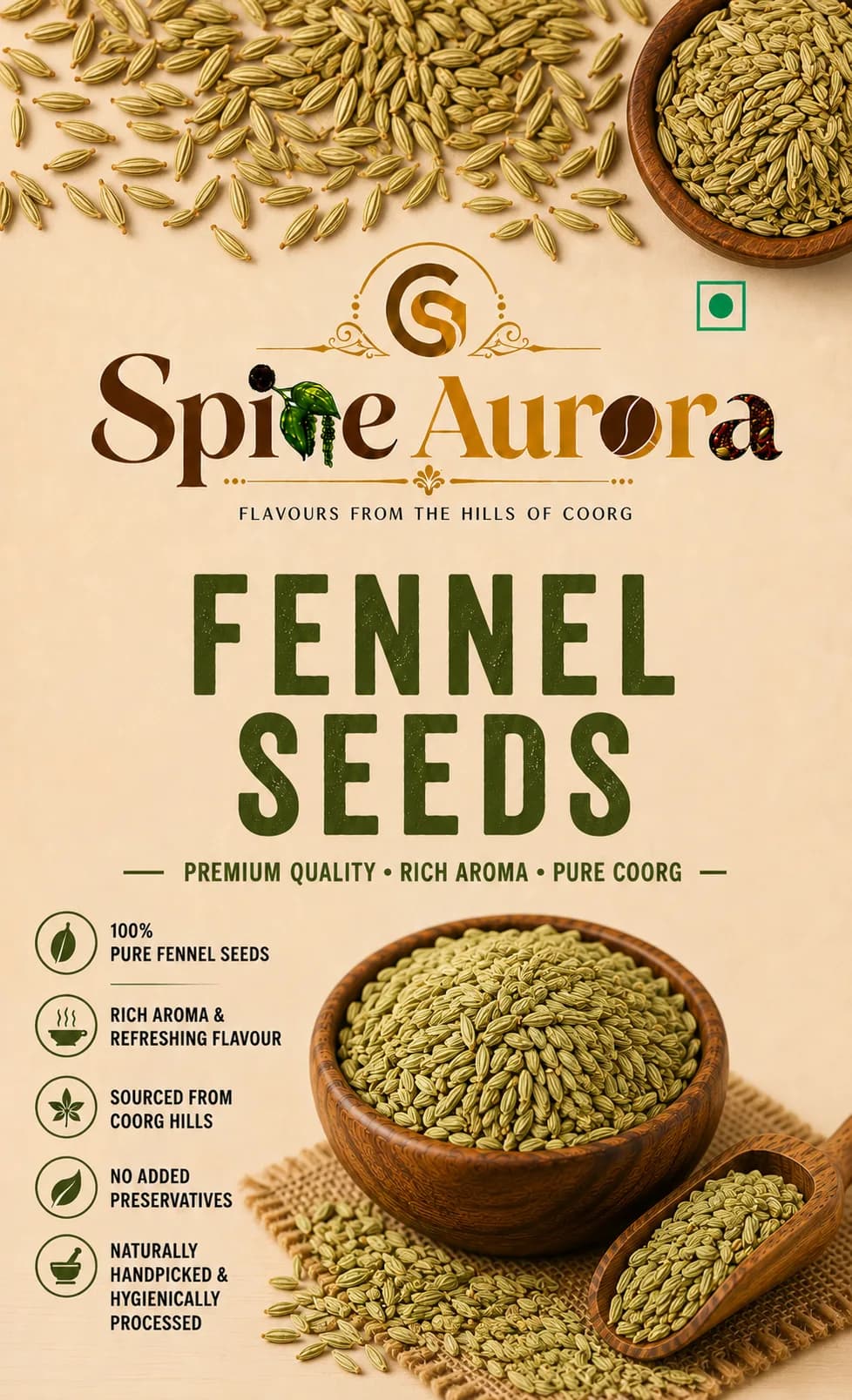 Fennel Seeds — Spice Aurora pack