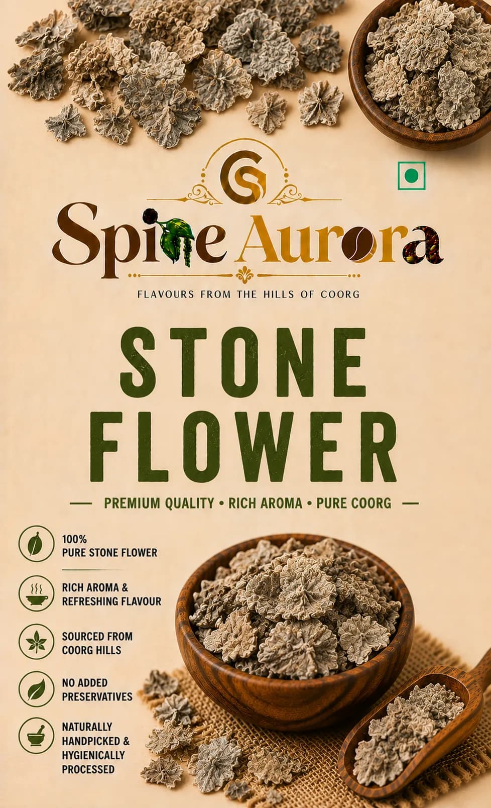 Stone Flower (Dagad Phool) — Spice Aurora pack